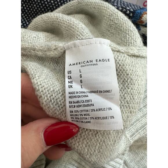 American Eagle Outfitters Sweater Mens Large Aztec Southwestern Pullover Grandpa - Picture 5 of 5